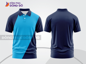 Mẫu thiết kế áo polo basic đồng phục doanh nghiệp đẹp màu xanh tím than ctpb1163
