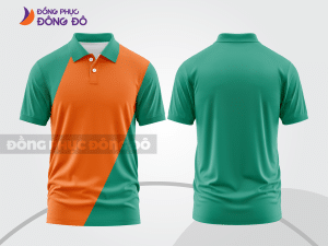 Mẫu thiết kế áo polo basic đồng phục doanh nghiệp đẹp màu cam ctpb1166