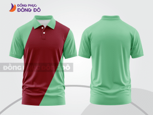 Mẫu thiết kế áo polo basic đồng phục doanh nghiệp đẹp màu xanh ngọc ctpb1167