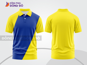 Mẫu thiết kế áo polo basic đồng phục doanh nghiệp đẹp màu vàng ctpb1169