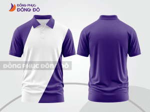 Mẫu thiết kế áo polo basic đồng phục doanh nghiệp đẹp màu tím ctpb1180