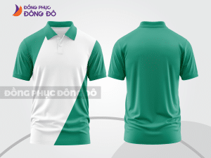 Mẫu thiết kế áo polo basic đồng phục doanh nghiệp đẹp màu xanh ngọc ctpb1183