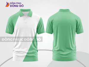 Mẫu thiết kế áo polo basic đồng phục doanh nghiệp đẹp màu xanh ngọc ctpb1184
