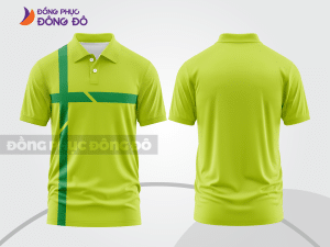 Mẫu thiết kế áo polo basic đồng phục doanh nghiệp đẹp màu xanh nõn chuối ctpb1190
