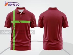 Mẫu thiết kế áo polo basic đồng phục doanh nghiệp đẹp màu đổ đô ctpb1197
