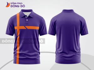 Mẫu thiết kế áo polo basic đồng phục doanh nghiệp đẹp màu tím ctpb1198