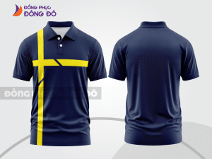 Mẫu thiết kế áo polo basic đồng phục doanh nghiệp đẹp màu xanh tím than ctpb1199