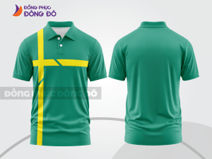 Mẫu thiết kế áo polo basic đồng phục doanh nghiệp đẹp màu xanh ngọc ctpb1202