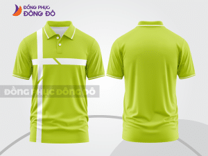 Mẫu thiết kế áo polo basic đồng phục doanh nghiệp đẹp màu xanh nõn chuối ctpb1208