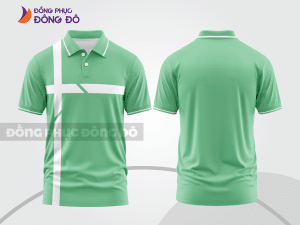 Mẫu thiết kế áo polo basic đồng phục doanh nghiệp đẹp màu xanh ngọc ctpb1221