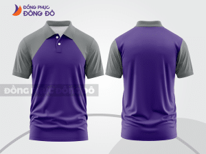 Mẫu thiết kế áo polo basic đồng phục doanh nghiệp đẹp màu tím ctpb1233
