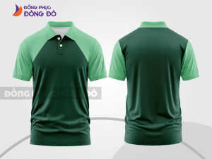 Mẫu thiết kế áo polo basic đồng phục doanh nghiệp đẹp màu xanh rêu ctpb1241