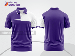Mẫu thiết kế áo polo basic đồng phục doanh nghiệp đẹp màu tím ctpb1252
