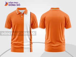 Mẫu thiết kế áo polo basic đồng phục doanh nghiệp đẹp màu cam ctpb1260