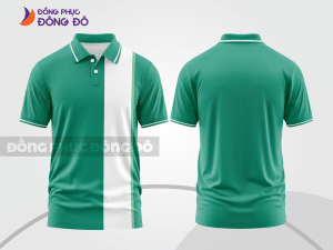 Mẫu thiết kế áo polo basic đồng phục doanh nghiệp đẹp màu xanh ngọc ctpb1275