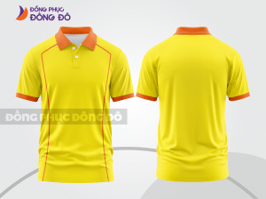 Mẫu thiết kế áo polo basic đồng phục doanh nghiệp đẹp màu vàng ctpb1279