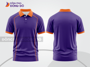 Mẫu thiết kế áo polo basic đồng phục doanh nghiệp đẹp màu tím ctpb1290
