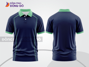 Mẫu thiết kế áo polo basic đồng phục doanh nghiệp đẹp màu xanh tím than ctpb1291