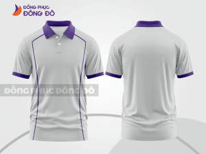 Mẫu thiết kế áo polo basic đồng phục doanh nghiệp đẹp màu ghi xám ctpb1292
