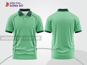 Mẫu thiết kế áo polo basic đồng phục doanh nghiệp đẹp màu xanh ngọc ctpb1295