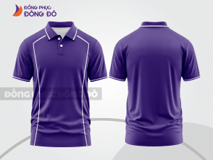 Mẫu thiết kế áo polo basic đồng phục doanh nghiệp đẹp màu tím ctpb1308