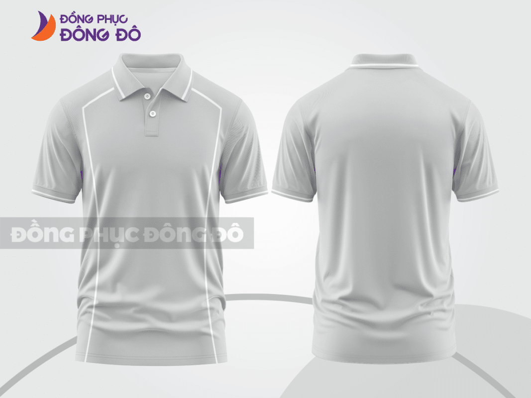 Áo polo đồng phục doanh nghiệp màu ghi xám CTPB1310