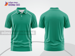 Mẫu thiết kế áo polo basic đồng phục doanh nghiệp đẹp màu xanh ngọc ctpb1312