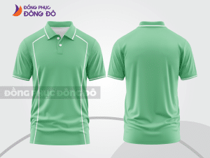 Mẫu thiết kế áo polo basic đồng phục doanh nghiệp đẹp màu xanh ngọc ctpb1313