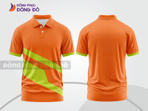 Mẫu thiết kế áo polo basic đồng phục doanh nghiệp đẹp màu cam ctpb1316