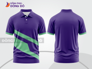 Mẫu thiết kế áo polo basic đồng phục doanh nghiệp đẹp màu tím ctpb1327