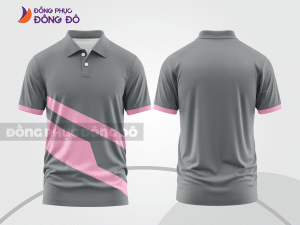 Mẫu thiết kế áo polo basic đồng phục doanh nghiệp đẹp màu ghi xám ctpb1330