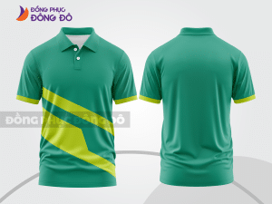 Mẫu thiết kế áo polo basic đồng phục doanh nghiệp đẹp màu xanh ngọc ctpb1331