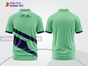 Mẫu thiết kế áo polo basic đồng phục doanh nghiệp đẹp màu xanh ngọc ctpb1332