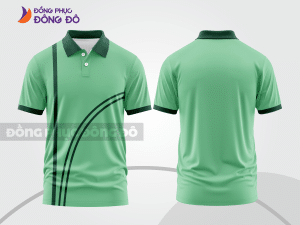 Mẫu thiết kế áo polo basic đồng phục doanh nghiệp đẹp màu xanh ngọc ctpb1350