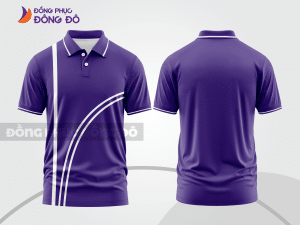 Mẫu thiết kế áo polo basic đồng phục doanh nghiệp đẹp màu tím ctpb1364