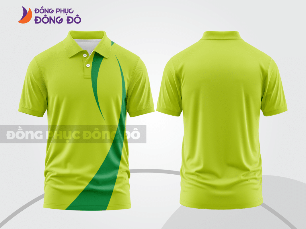 Áo polo đồng phục doanh nghiệp xanh nõn chuối ctpb1398