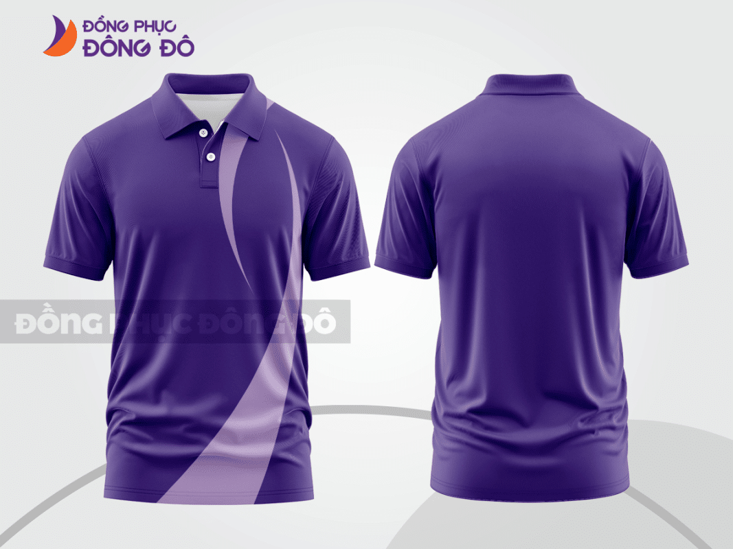 Áo polo đồng phục doanh nghiệp màu tím ctpb1399