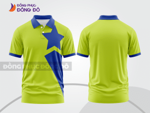 Mẫu thiết kế áo polo basic đồng phục doanh nghiệp đẹp màu xanh nõn chuối ctpb1404