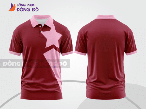 Mẫu thiết kế áo polo basic đồng phục doanh nghiệp đẹp màu đỏ đô ctpb1409