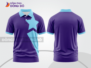 Mẫu thiết kế áo polo basic đồng phục doanh nghiệp đẹp màu tím ctpb1412