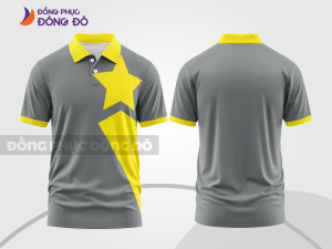 Mẫu thiết kế áo polo basic đồng phục doanh nghiệp đẹp màu ghi xám ctpb1415