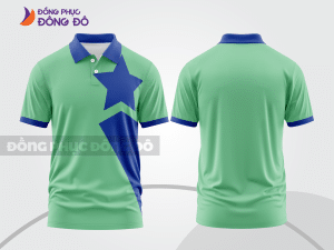 Mẫu thiết kế áo polo basic đồng phục doanh nghiệp đẹp màu xanh ngọc ctpb1417