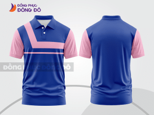 Mẫu thiết kế áo polo basic đồng phục doanh nghiệp đẹp màu xanh dương ctpb1421