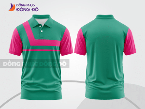 Mẫu thiết kế áo polo basic đồng phục doanh nghiệp đẹp màu xanh ngọc ctpb1437