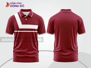 Mẫu thiết kế áo polo basic đồng phục doanh nghiệp đẹp màu đỏ đô ctpb1451