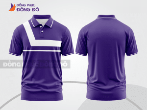 Mẫu thiết kế áo polo basic đồng phục doanh nghiệp đẹp màu tím ctpb1452