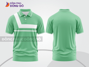 Mẫu thiết kế áo polo basic đồng phục doanh nghiệp đẹp màu xanh ngọc ctpb1457