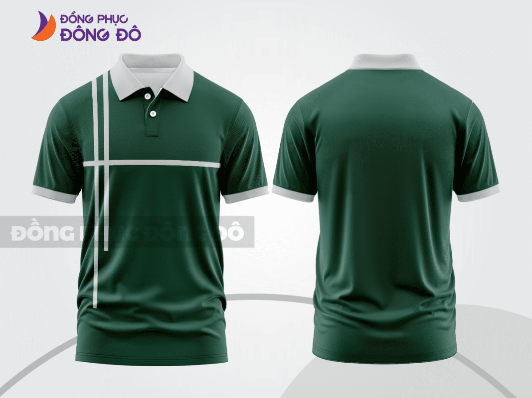 Áo polo basic đồng phục doanh nghiệp màu xanh két CTPB1471