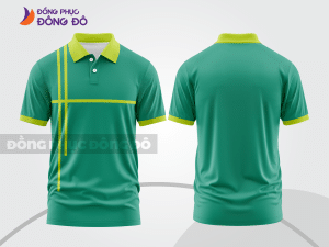 Mẫu thiết kế áo polo basic đồng phục doanh nghiệp đẹp màu xanh ngọc ctpb1480