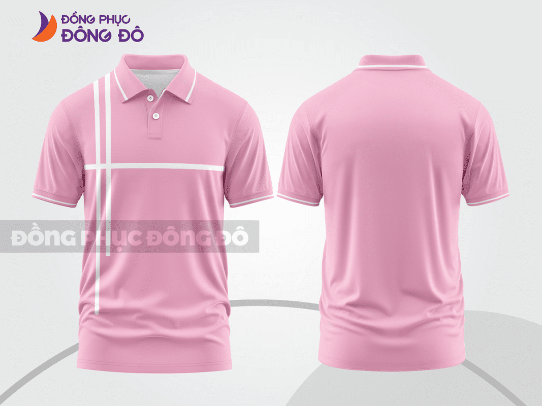 Áo polo đồng phục doanh nghiệp màu hồng phấn ctpb1492